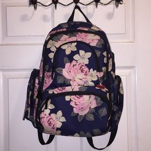 🌸 Floral backpack diaper bag